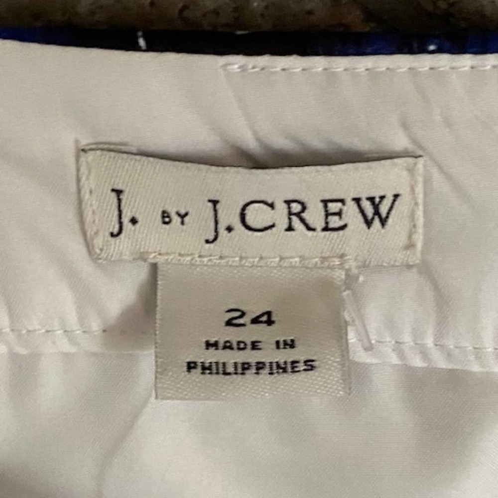 J. Crew Black, Blue & White Floral Cotton Sateen Pencil Skirt - NWT - Picture 10 of 13
